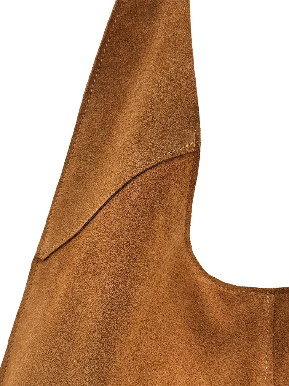 Hobo-Tasche aus Wildleder NEW EVE Camelbraun