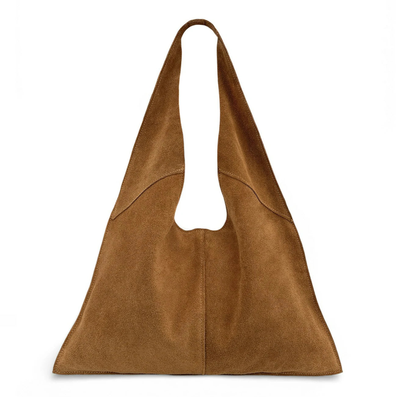 Sac Hobo en daim NEW EVE Marron camel