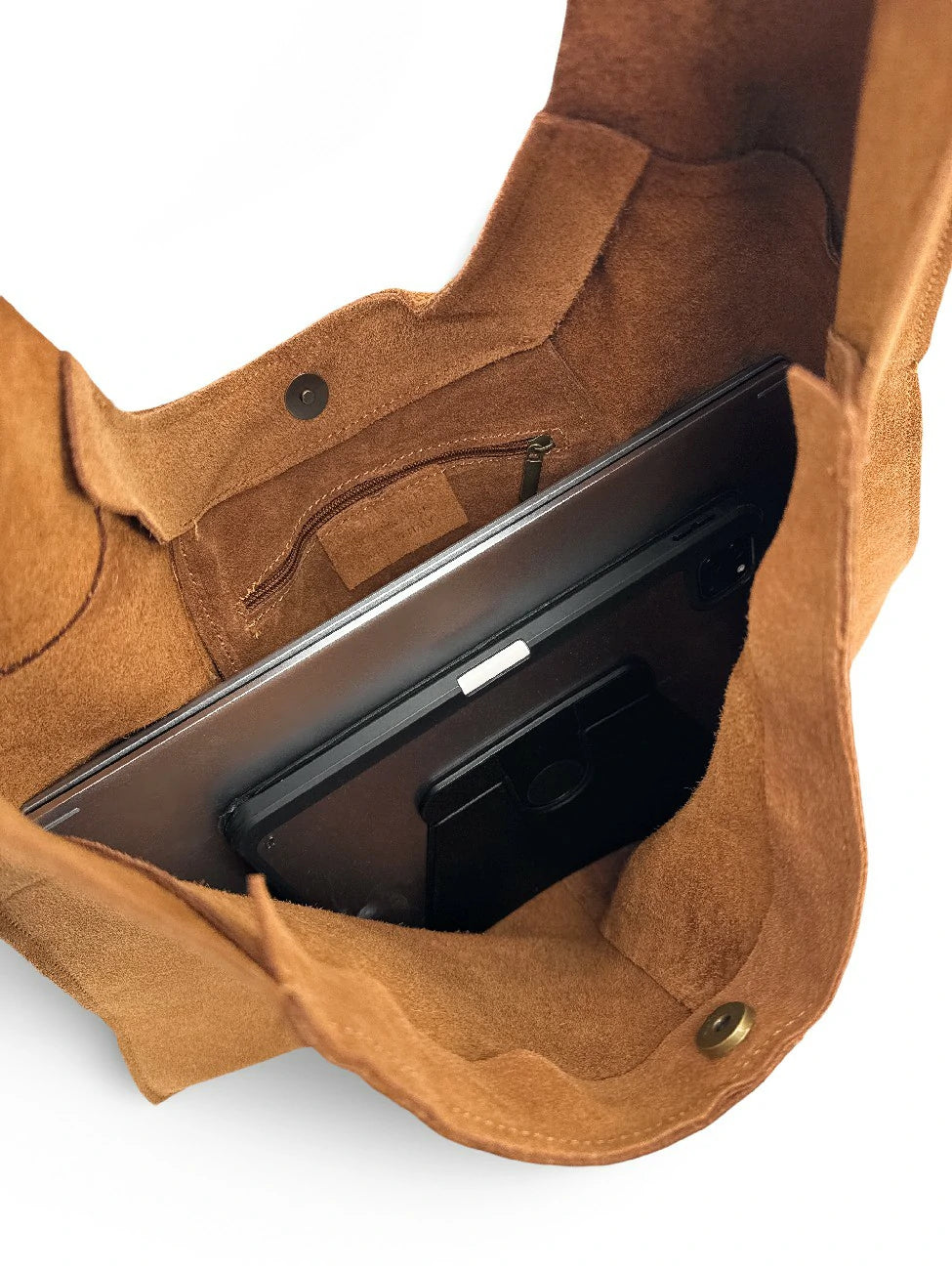 Hobo-Tasche aus Wildleder NEW EVE Camelbraun