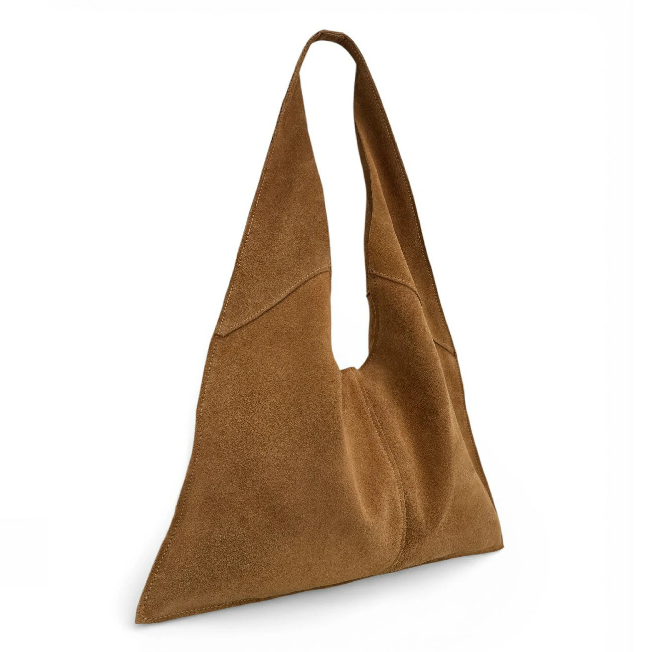 Sac Hobo en daim NEW EVE Marron camel