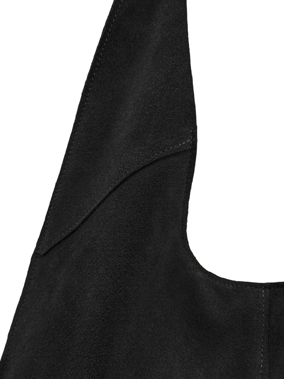 Hobo-Tasche aus Wildleder NEW EVE Schwarz
