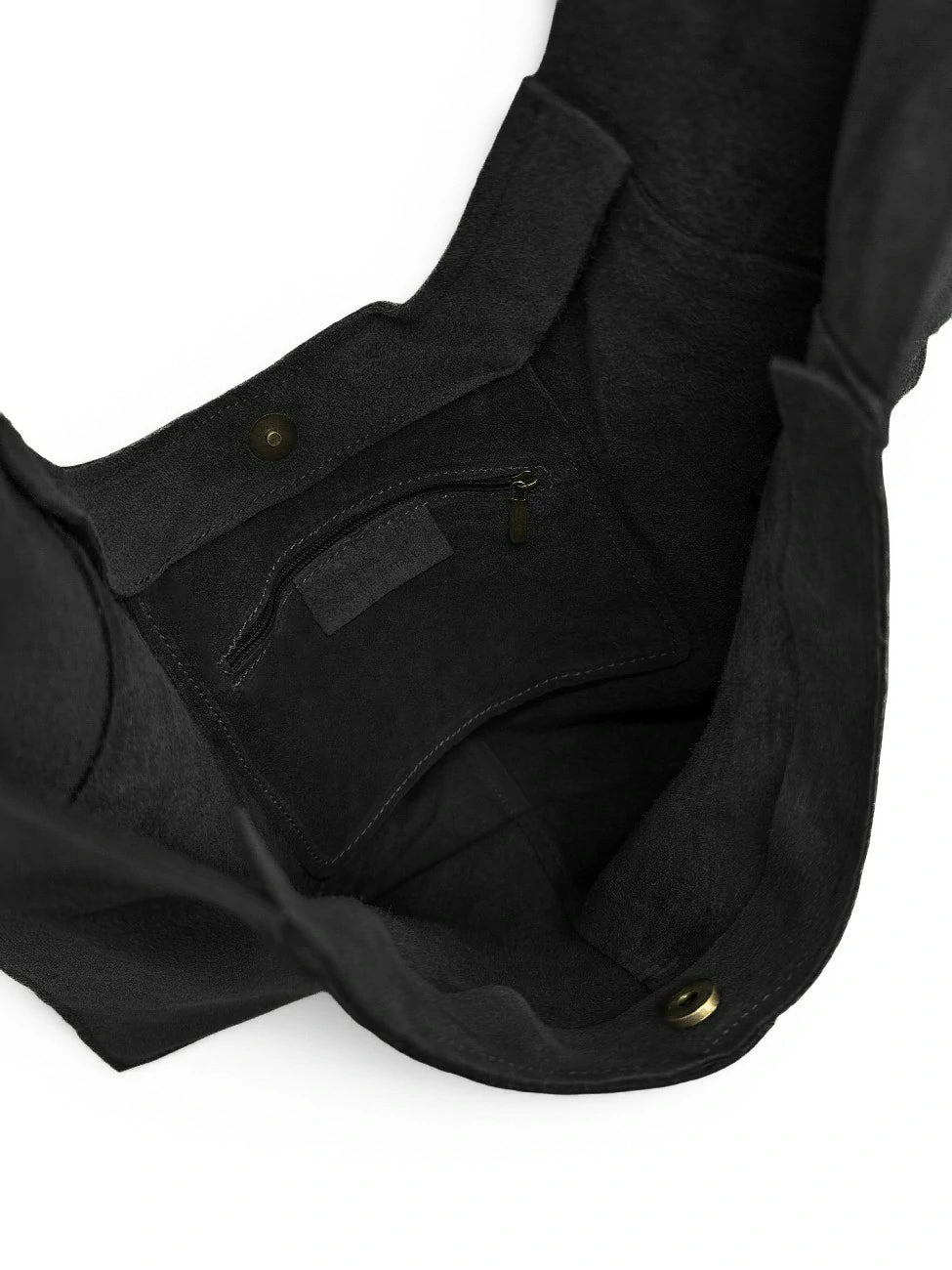 Hobo-Tasche aus Wildleder NEW EVE Schwarz