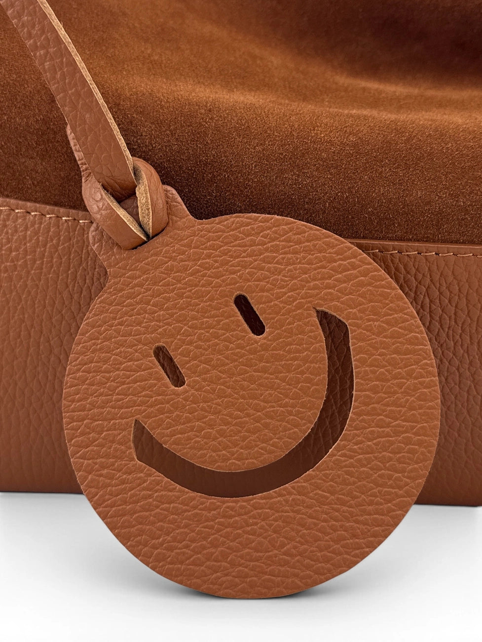 Borsa hobo in pelle martellata e pelle scamosciata HARVEY SUEDE Marrone cammello