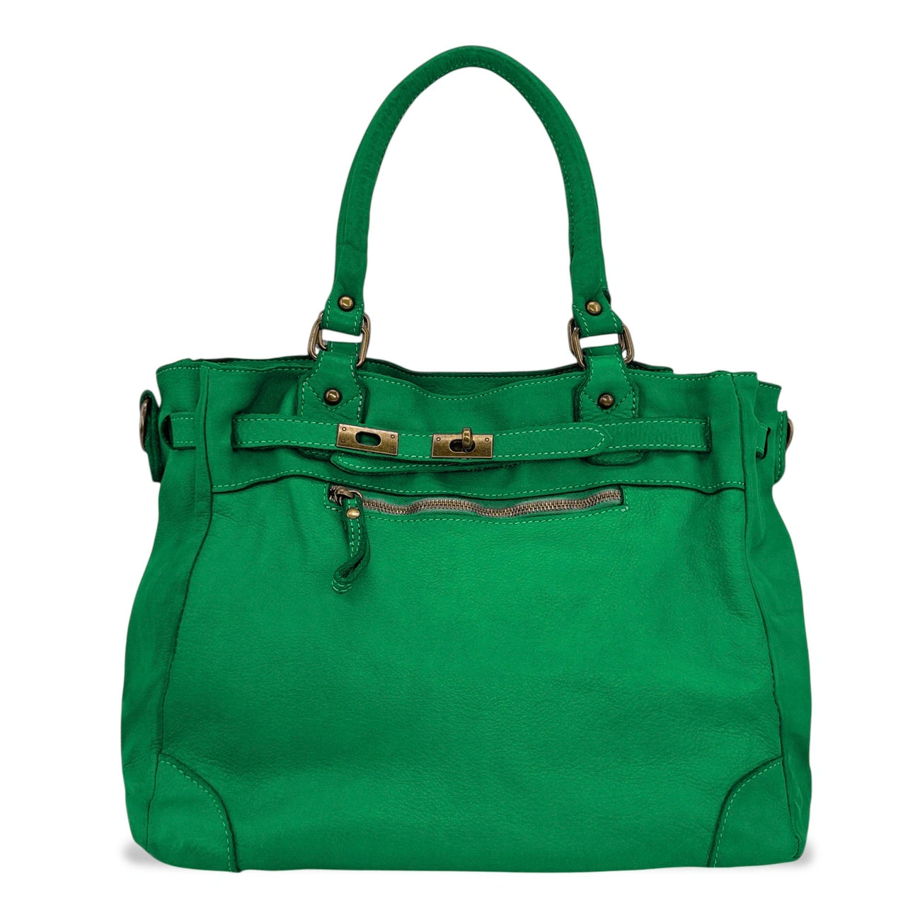 Bolso shopper grande de piel tornasolada JANE BY NIGHT Negro