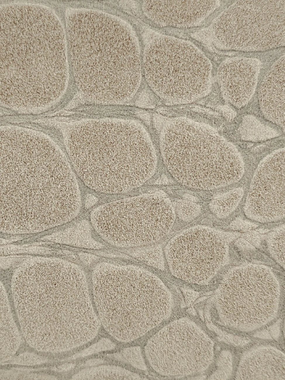 Tasche aus Wildleder mit geprägter Kroko-Optik MAXINE Cremebeige
