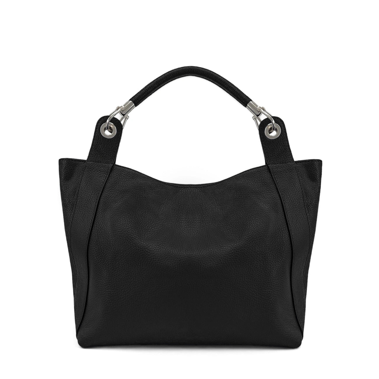 Grand sac en cuir grainé PARIS Noir