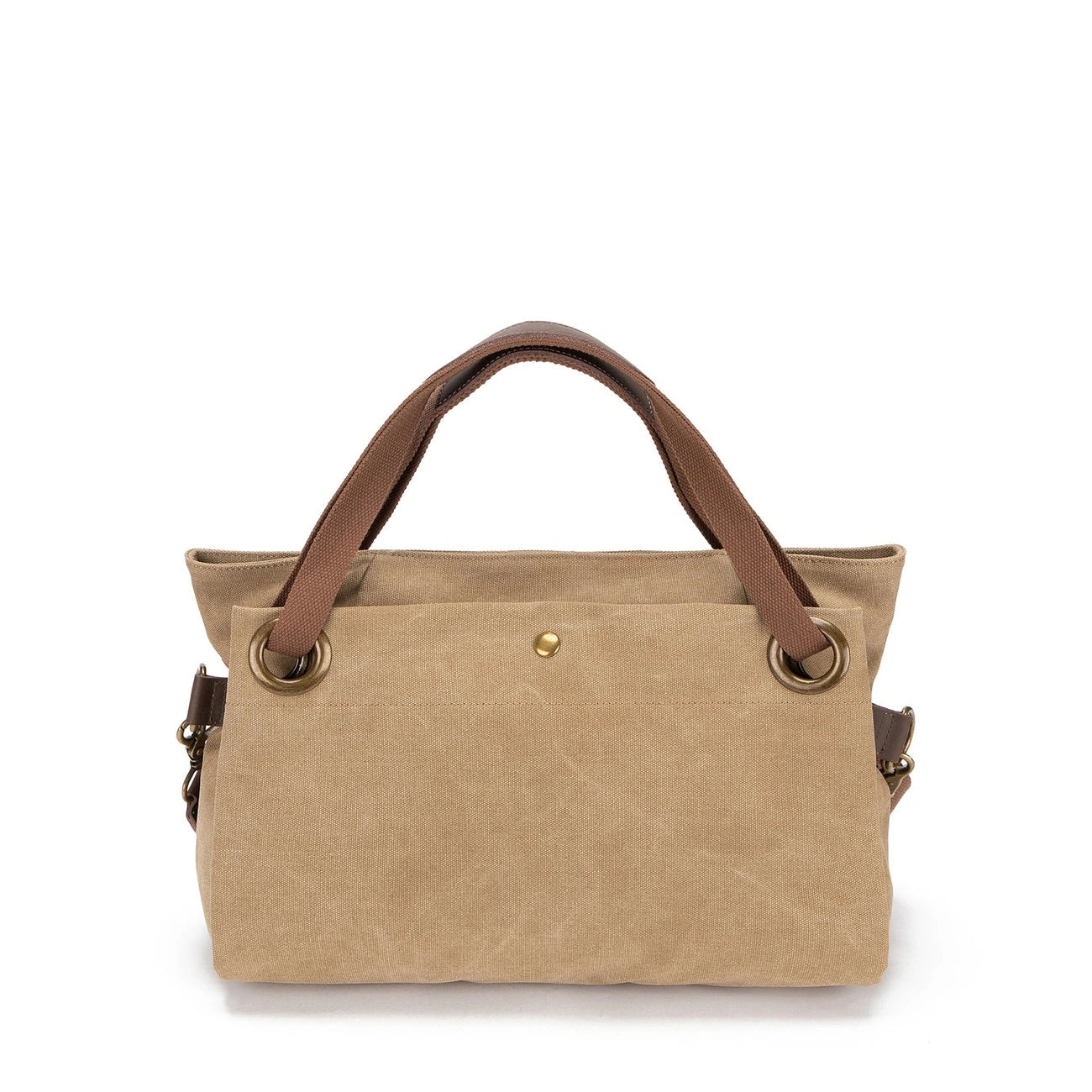 Borsa per il fine settimana in pelle e tela TOBAGO Mole chiara