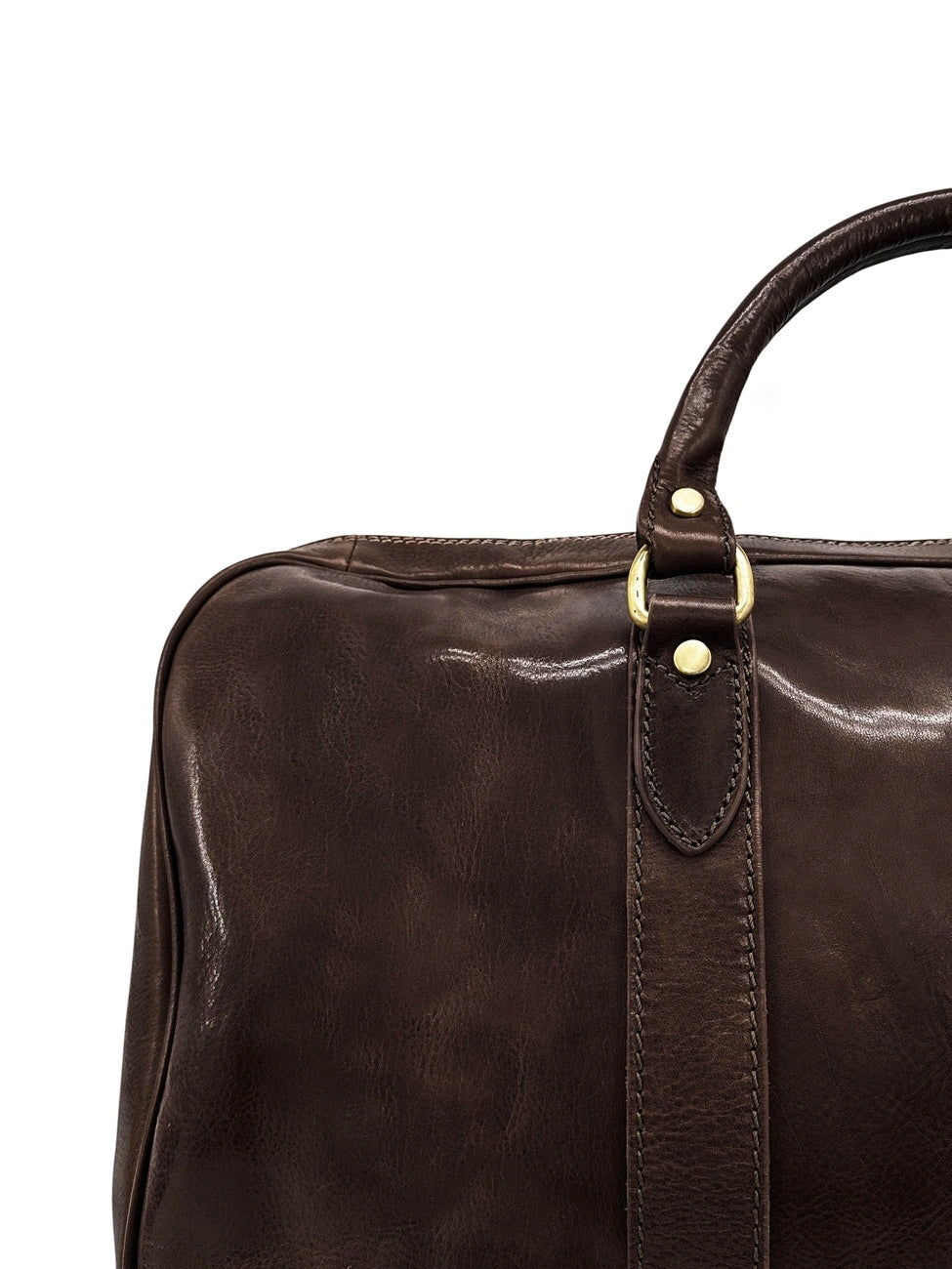 Reisetasche aus Glattleder KALAHARI Schokoladenbraun