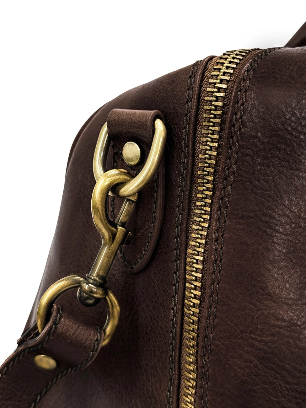 Reisetasche aus Glattleder KALAHARI Schokoladenbraun