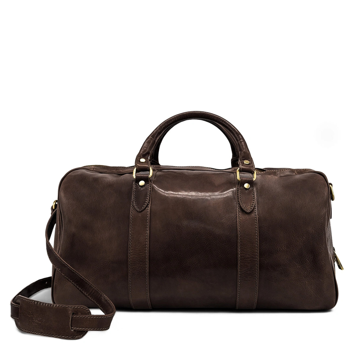 Reisetasche aus Glattleder KALAHARI Schokoladenbraun