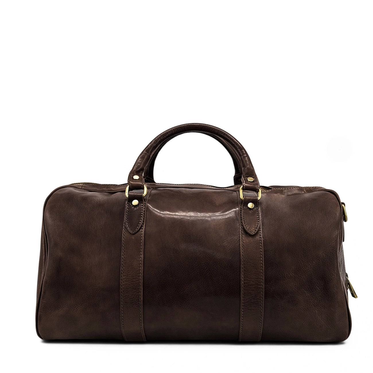 Smooth leather travel bag KALAHARI Chocolate