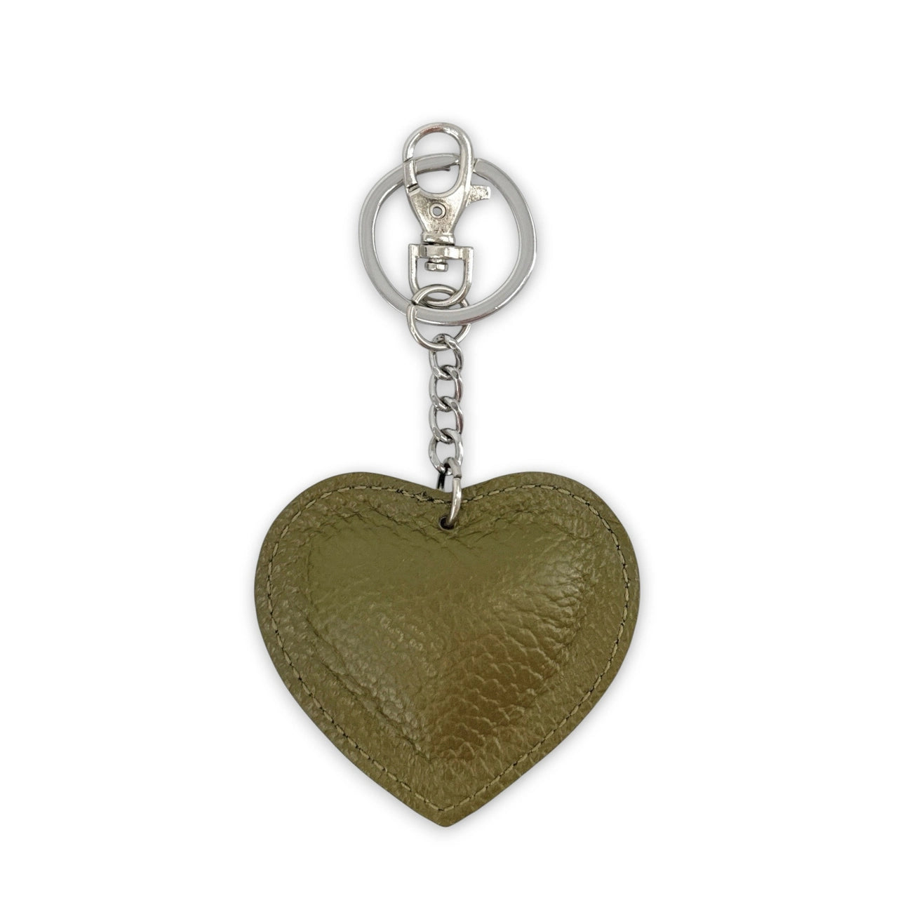 ETOILE GLOW Iridescent Raspberry Leather Keychain