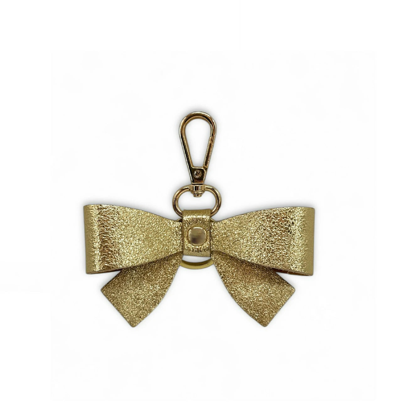 Keychain in pelle a grana FARFALA Denaro medio