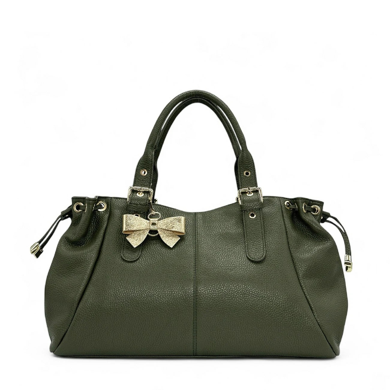 Keychain in pelle a grana FARFALA Denaro medio