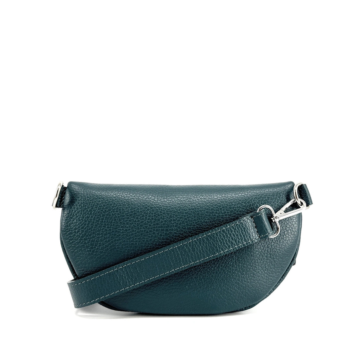 Marsupio in pelle martellata LOU Blu verde petrolio