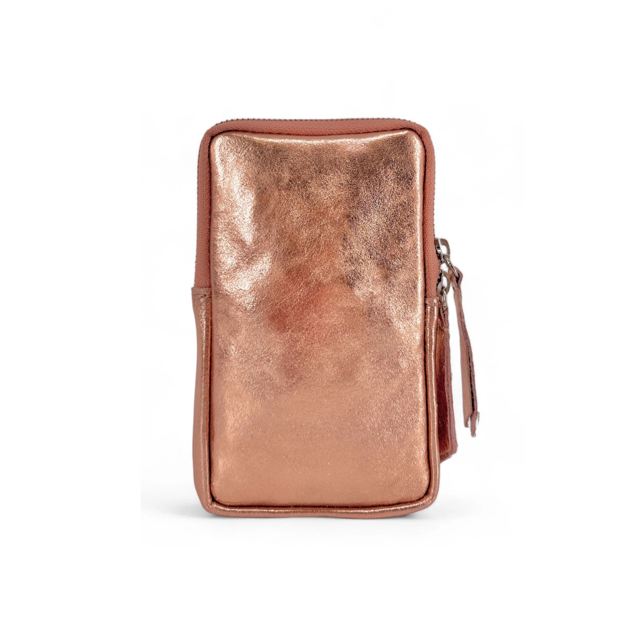 Cubierta telefónica con correa de cuero irismi LOUVRE Rose gold