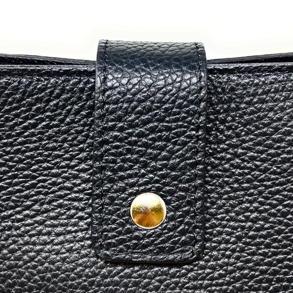 Sac trapèze en cuir grainé MARTENS Noir