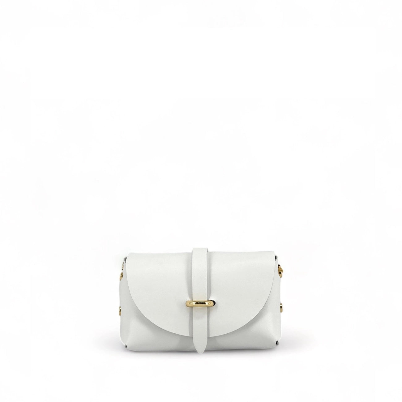 Mini bolso en piel lisa CANDY Blanco
