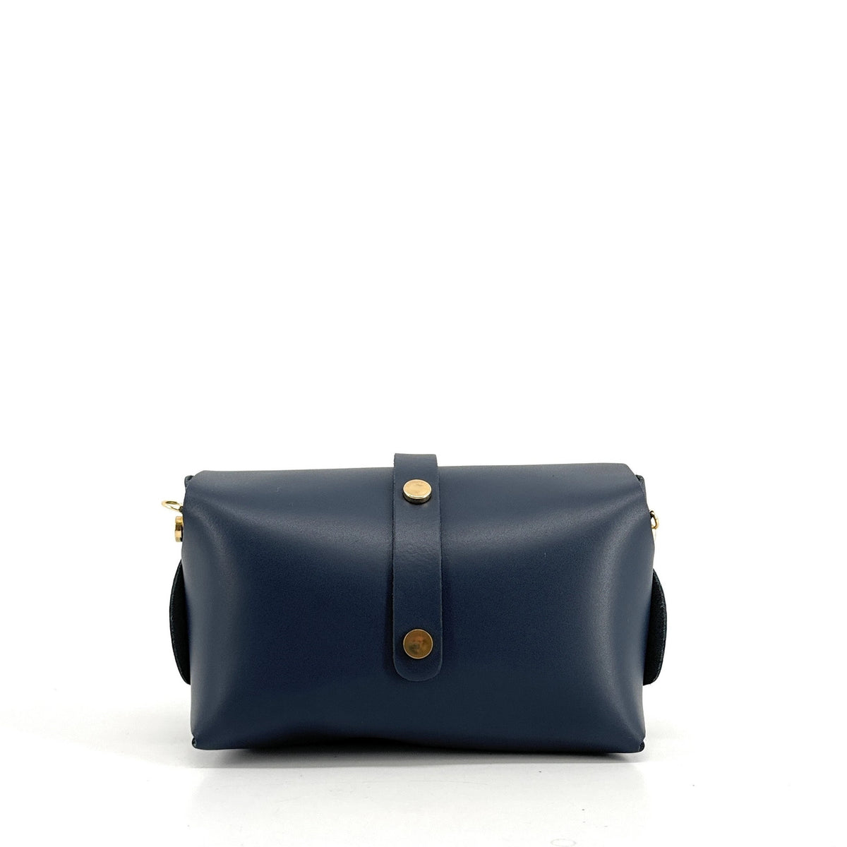 Mini-Handtasche aus Glattleder CANDY Marineblau