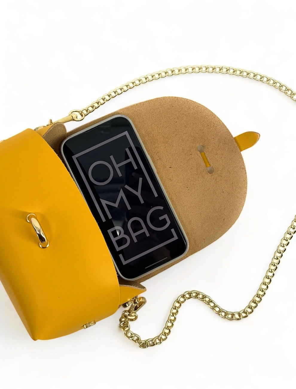 CANDY mini handbag in smooth leather Buttercup Yellow