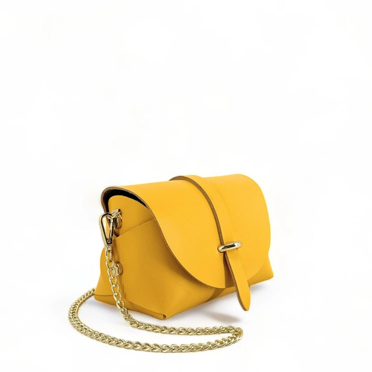 CANDY mini handbag in smooth leather Buttercup Yellow