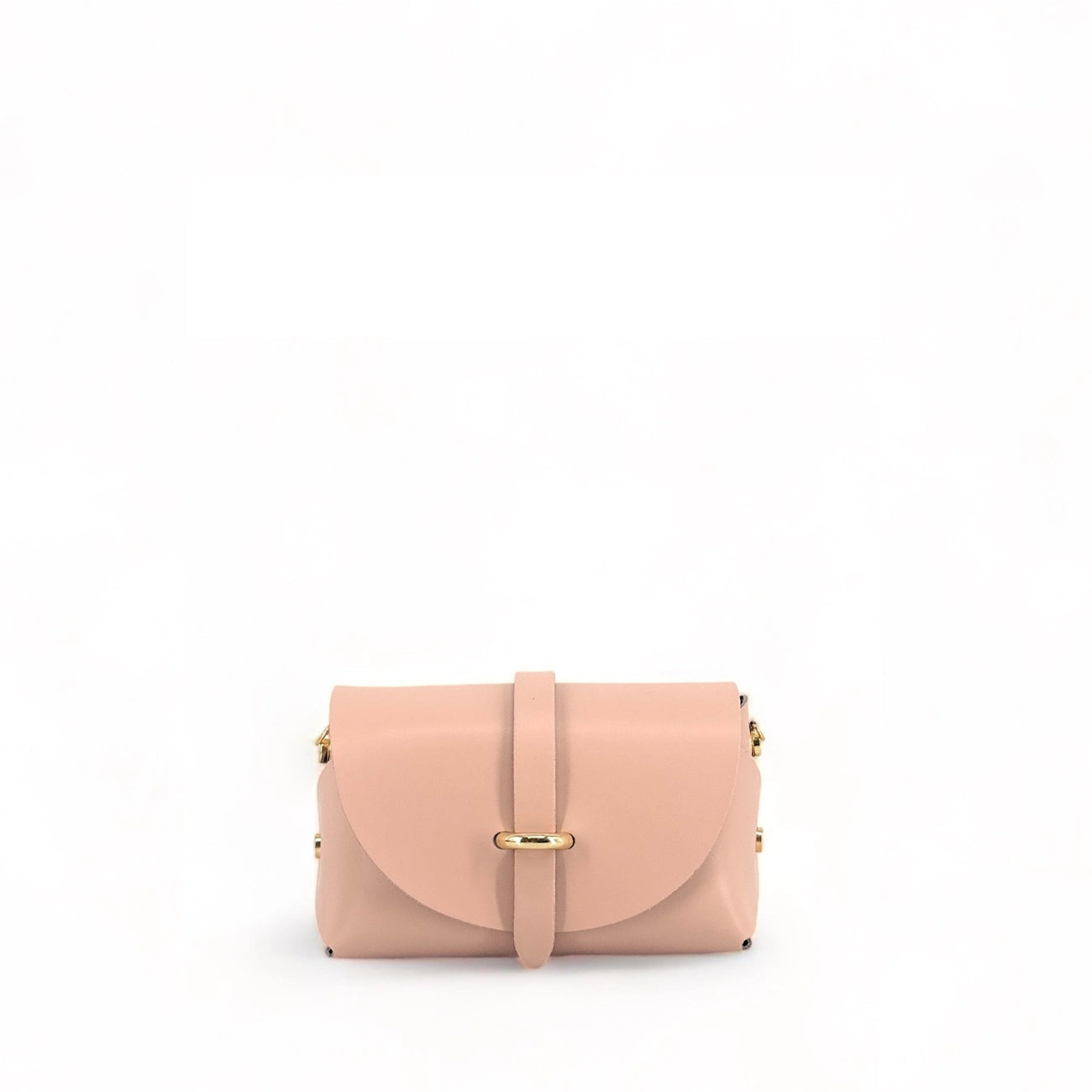 Mini-Handtasche aus Glattleder CANDY Nude-Rosa