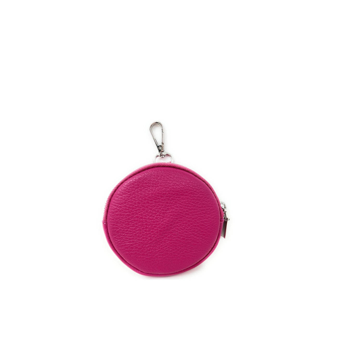 NEMO-portemonnee van Italiaans generfd leer in fuchsia