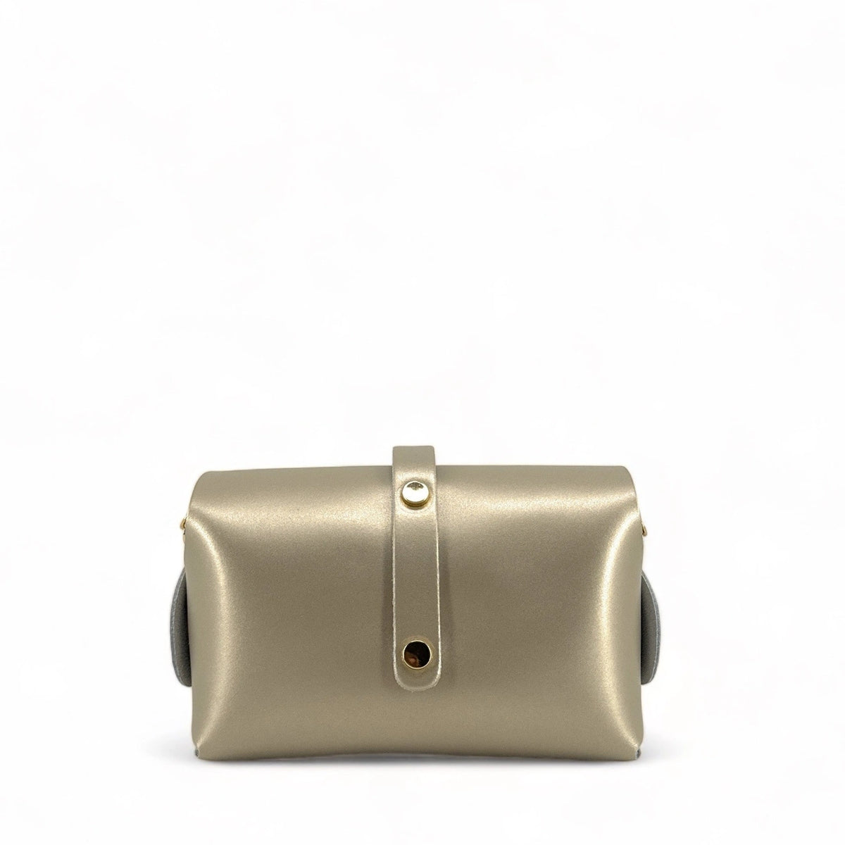 Mini borsa a mano in pelle liscia CANDY oro pallido