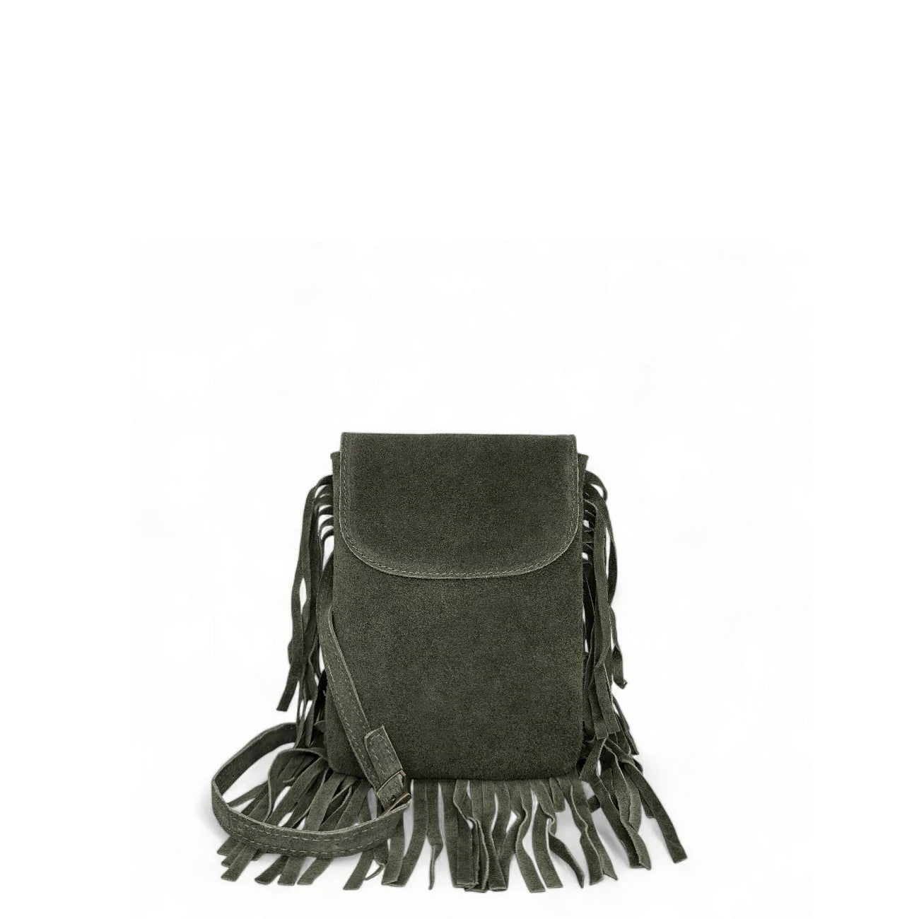 Sac besace en croûte de cuir ODINA Kaki