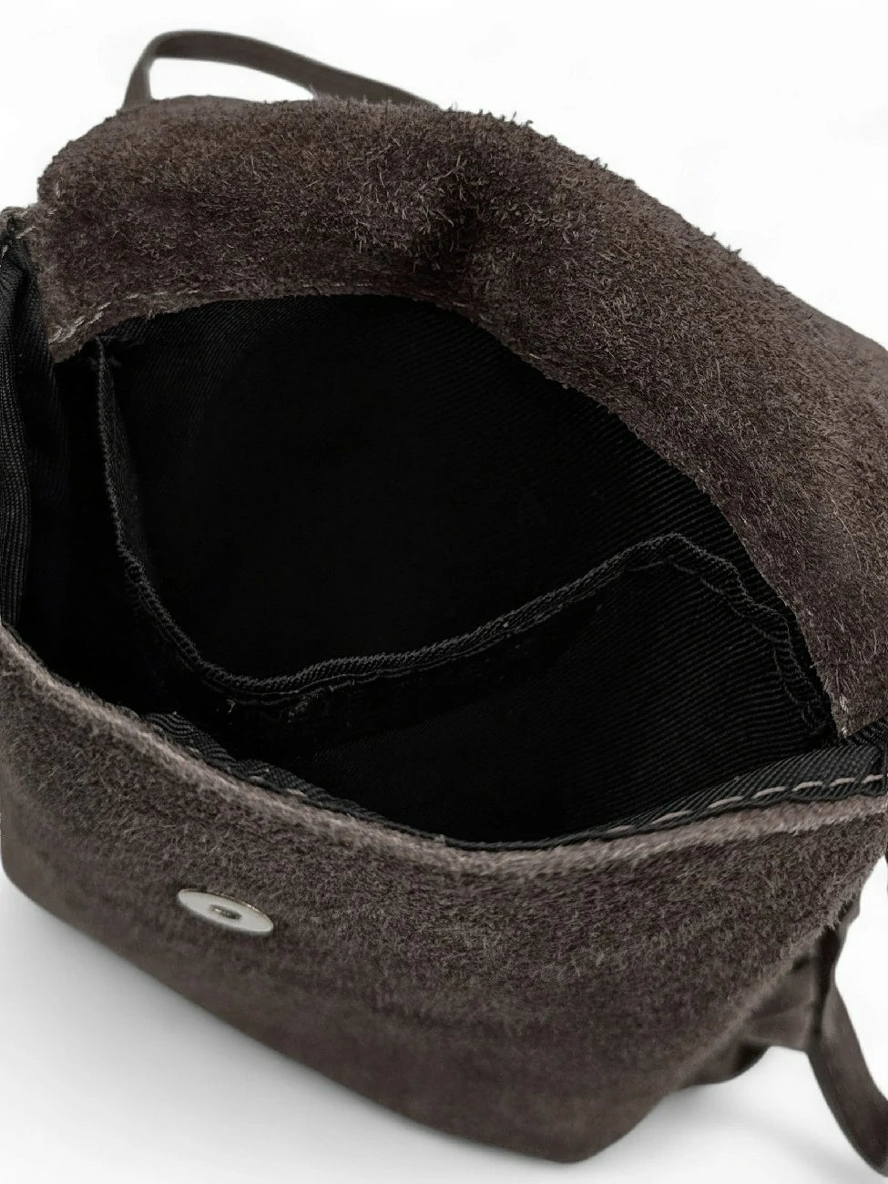 Bandolera de serraje ODINA chocolate