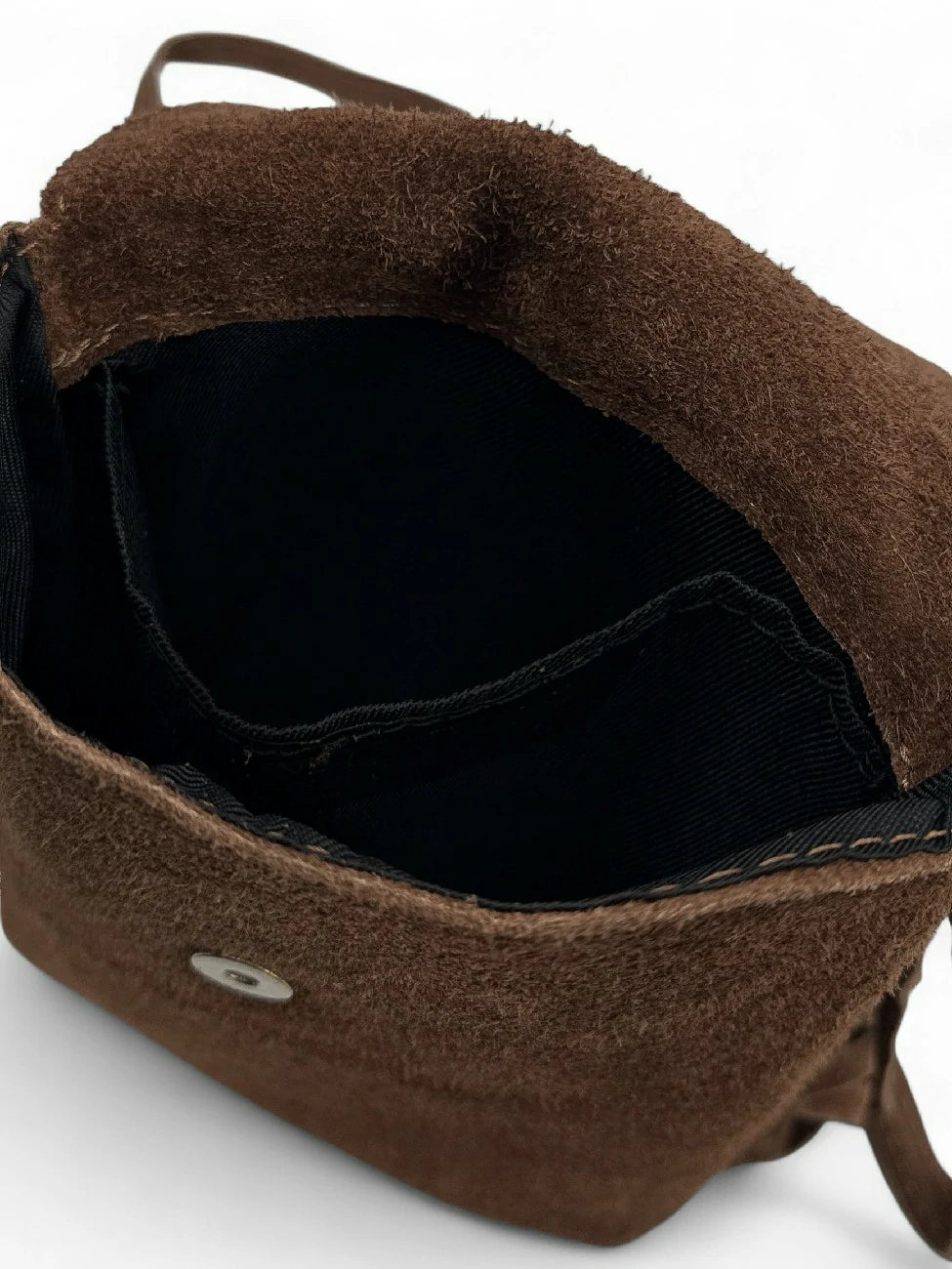 Sac besace en croûte de cuir ODINA Marron Cannelle