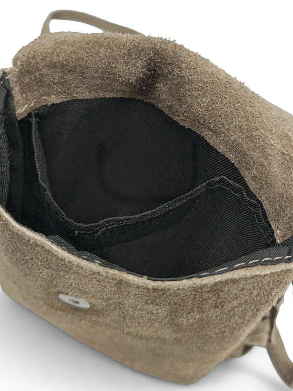Borsa a tracolla in crosta di pelle ODINA Tortora