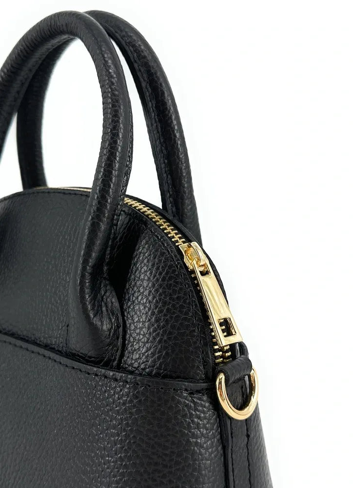 Mini-sac à main en cuir grainé MANOLITA Noir