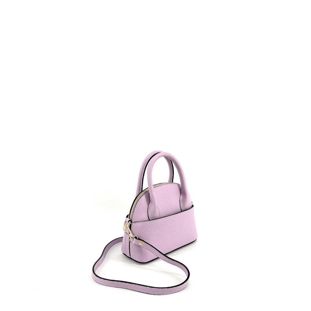 Mini-sac à main en cuir grainé MANOLITA Parme