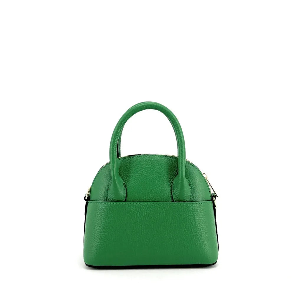 Mini-sac à main en cuir grainé MANOLITA Vert anglais