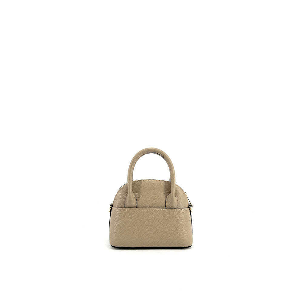 Mini-sac à main en cuir grainé MANOLITA Taupe