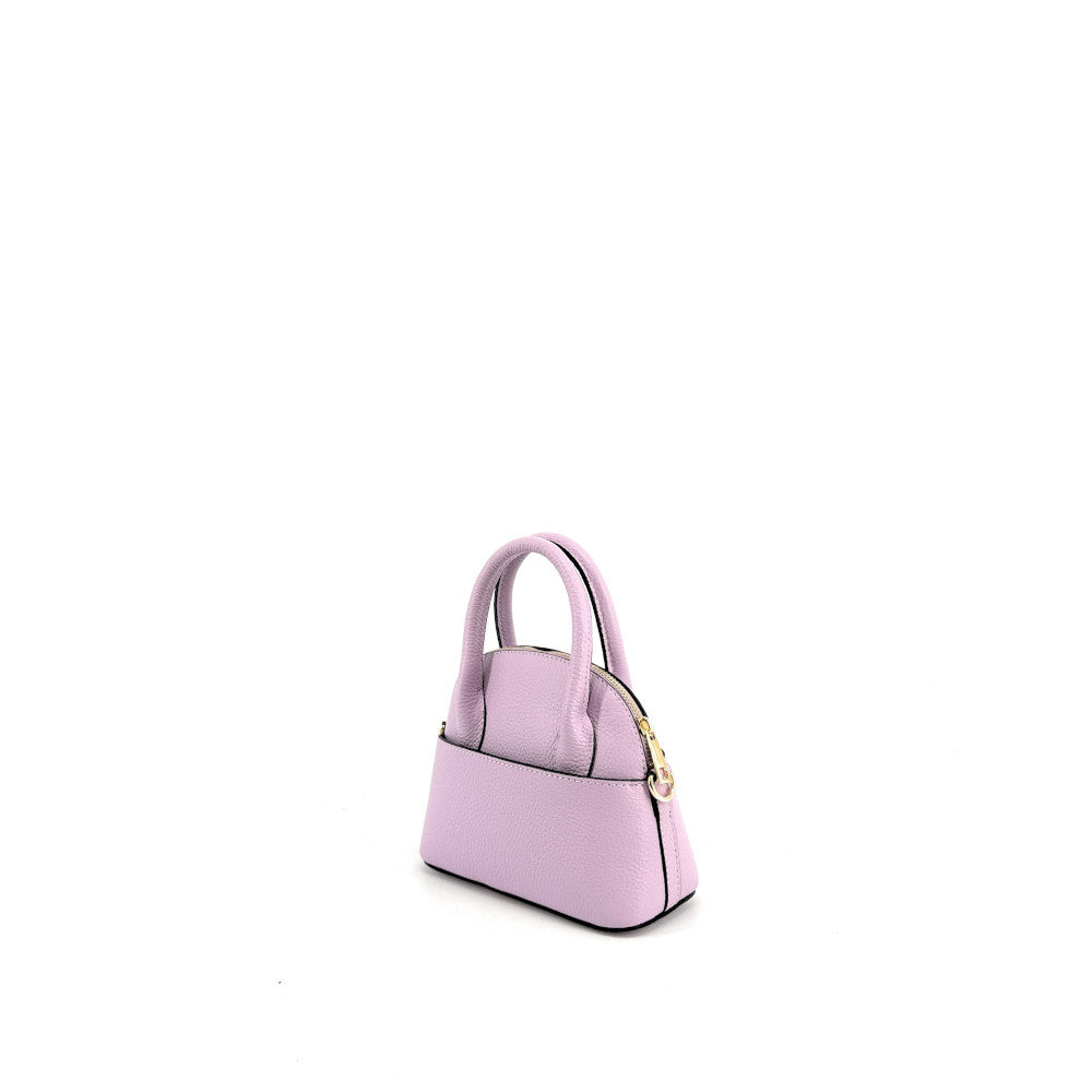 Mini-sac à main en cuir grainé MANOLITA Parme