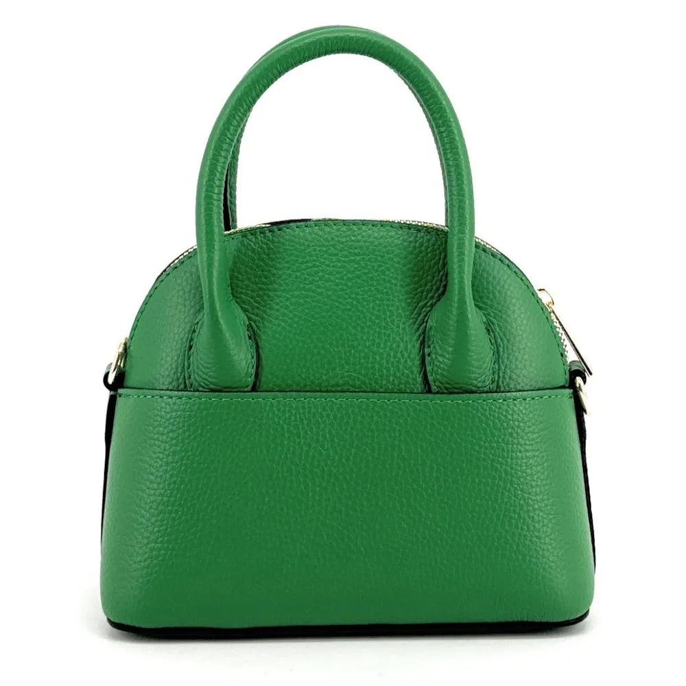 Mini-sac à main en cuir grainé MANOLITA Vert anglais