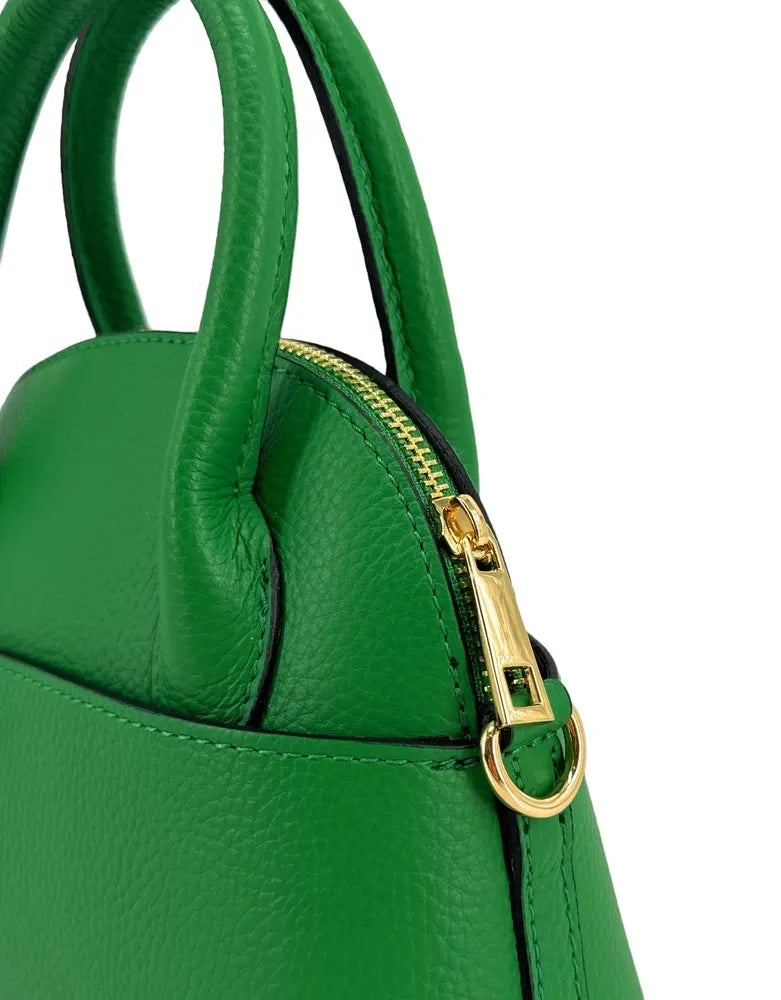 Mini-sac à main en cuir grainé MANOLITA Vert anglais