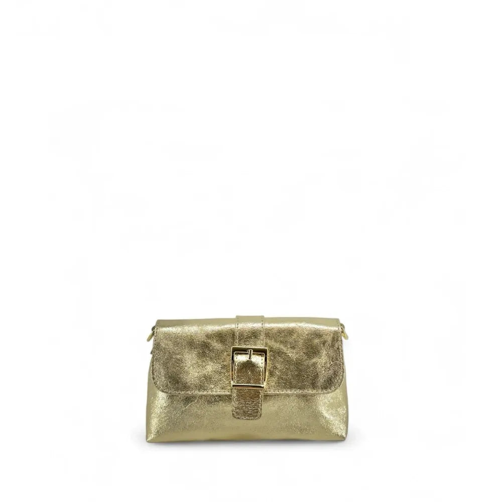 Mini-sac à main en cuir irisé VENEZIA Or pâle