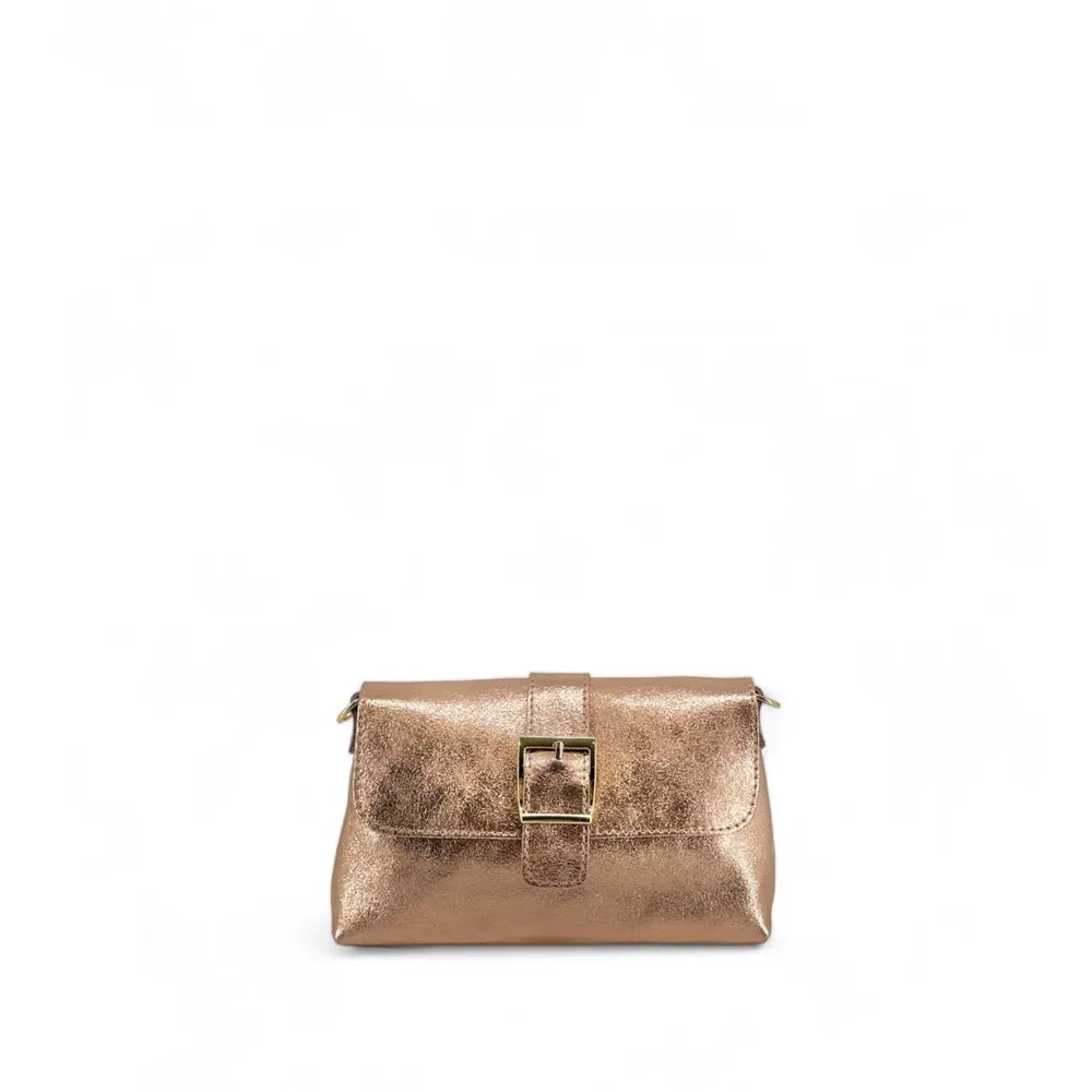Mini-sac à main en cuir irisé VENEZIA Rose gold