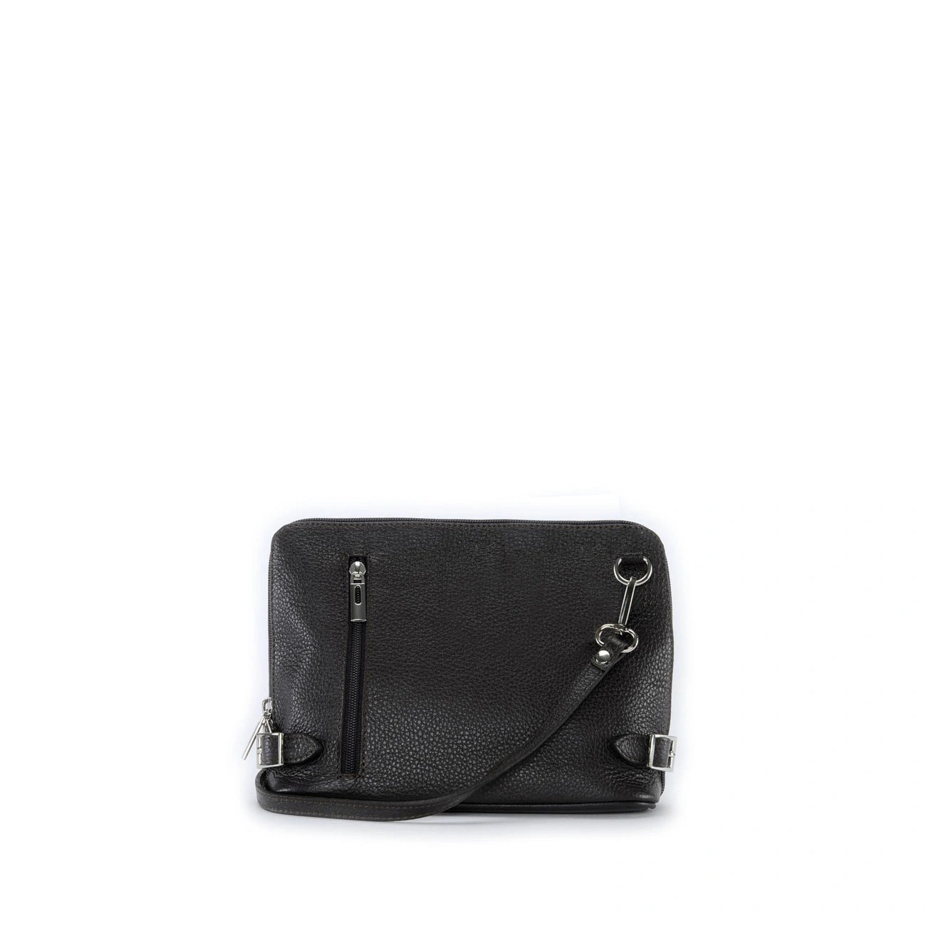 MIA Mini Crossbody Bag in Italian Grained Leather Black