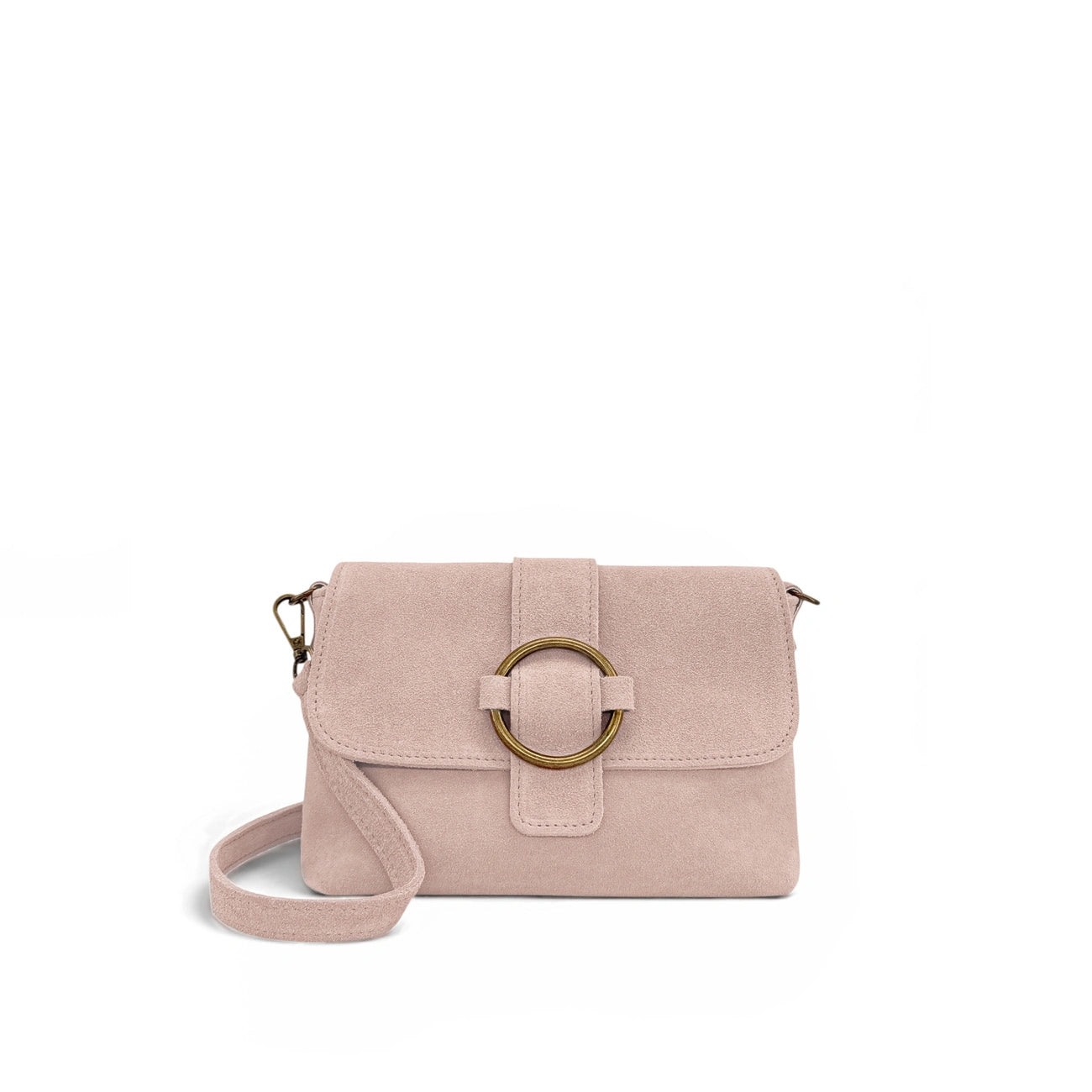 Sac à main en daim VERONE SUEDE Rose nude