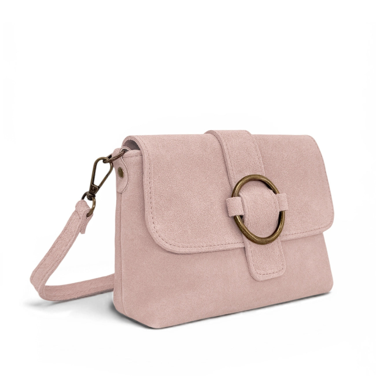 Sac à main en daim VERONE SUEDE Rose nude