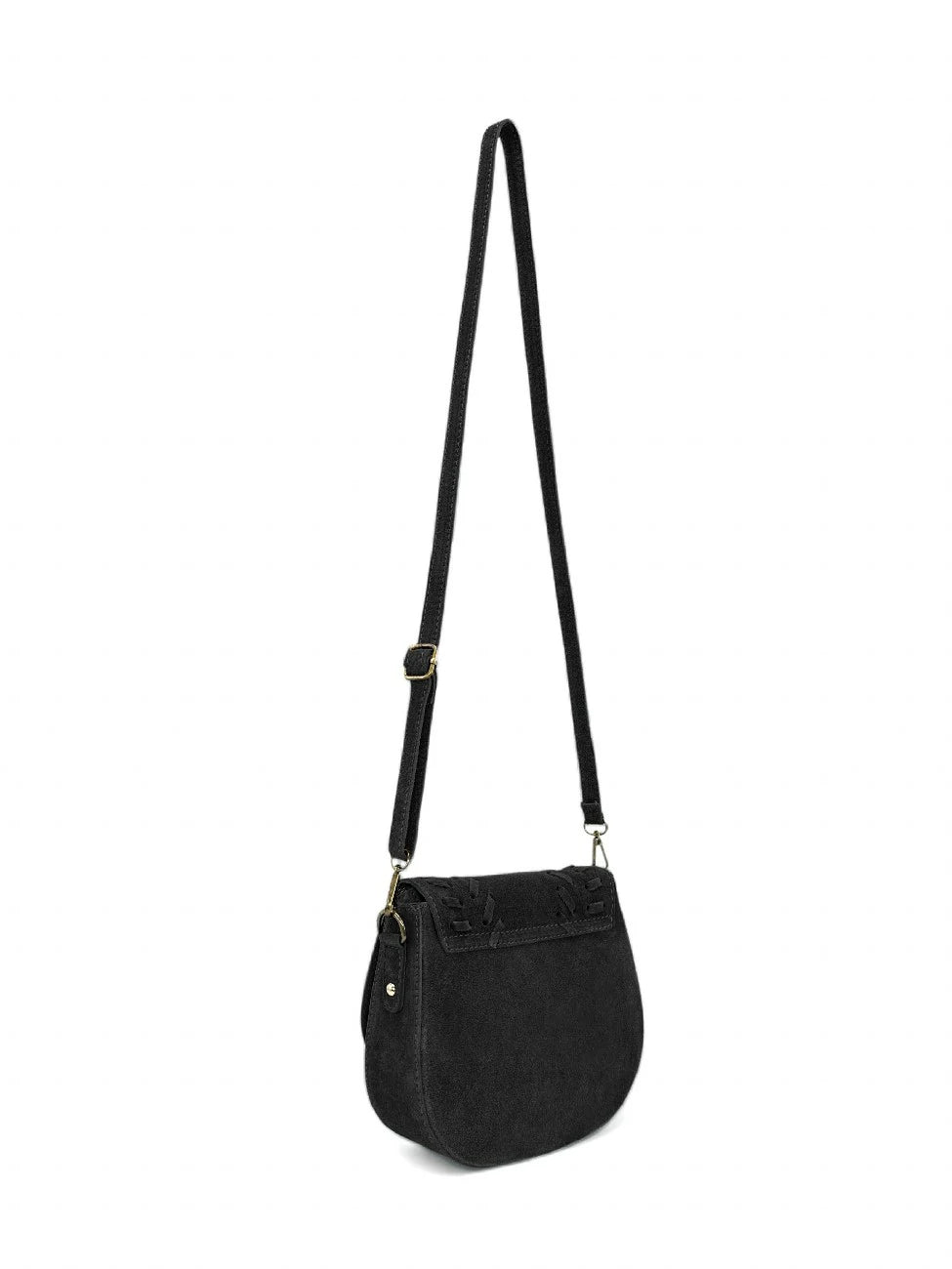 SEDONA Kuriertasche aus Wildleder – Schwarz