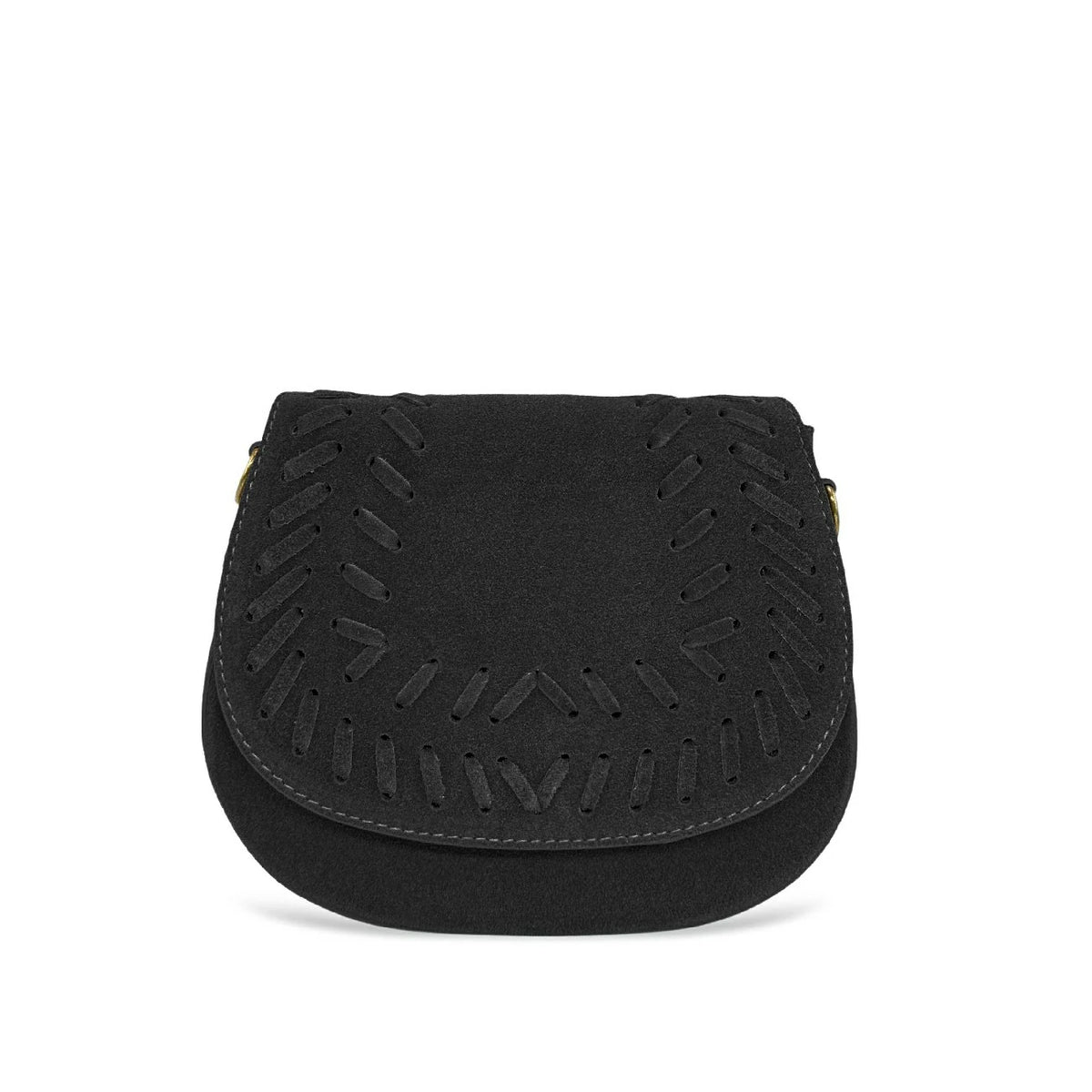 SEDONA Kuriertasche aus Wildleder – Schwarz