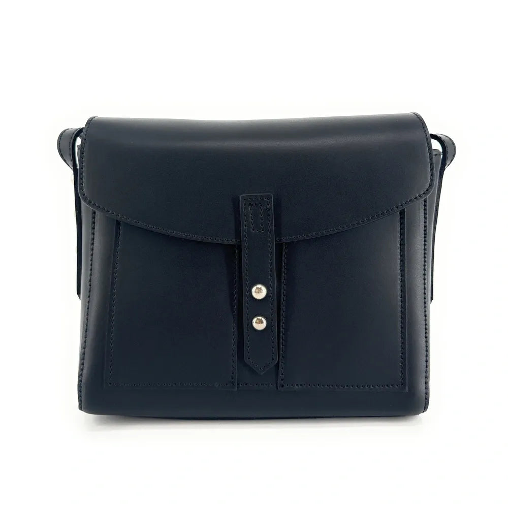 Sac besace en cuir lisse OTHELLO Noir