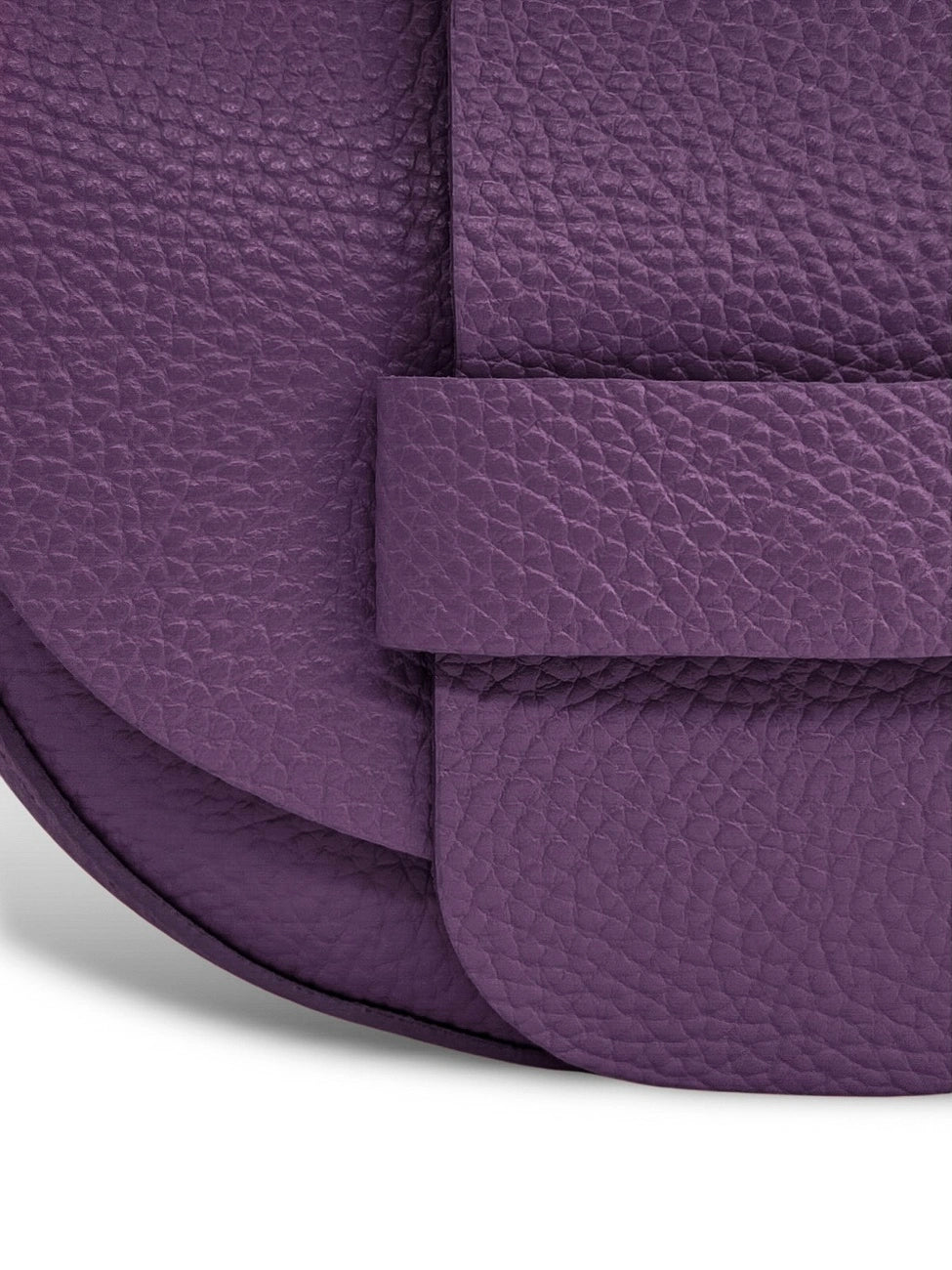 Mini-Kuriertasche aus genarbtem Leder LOLLY Violett