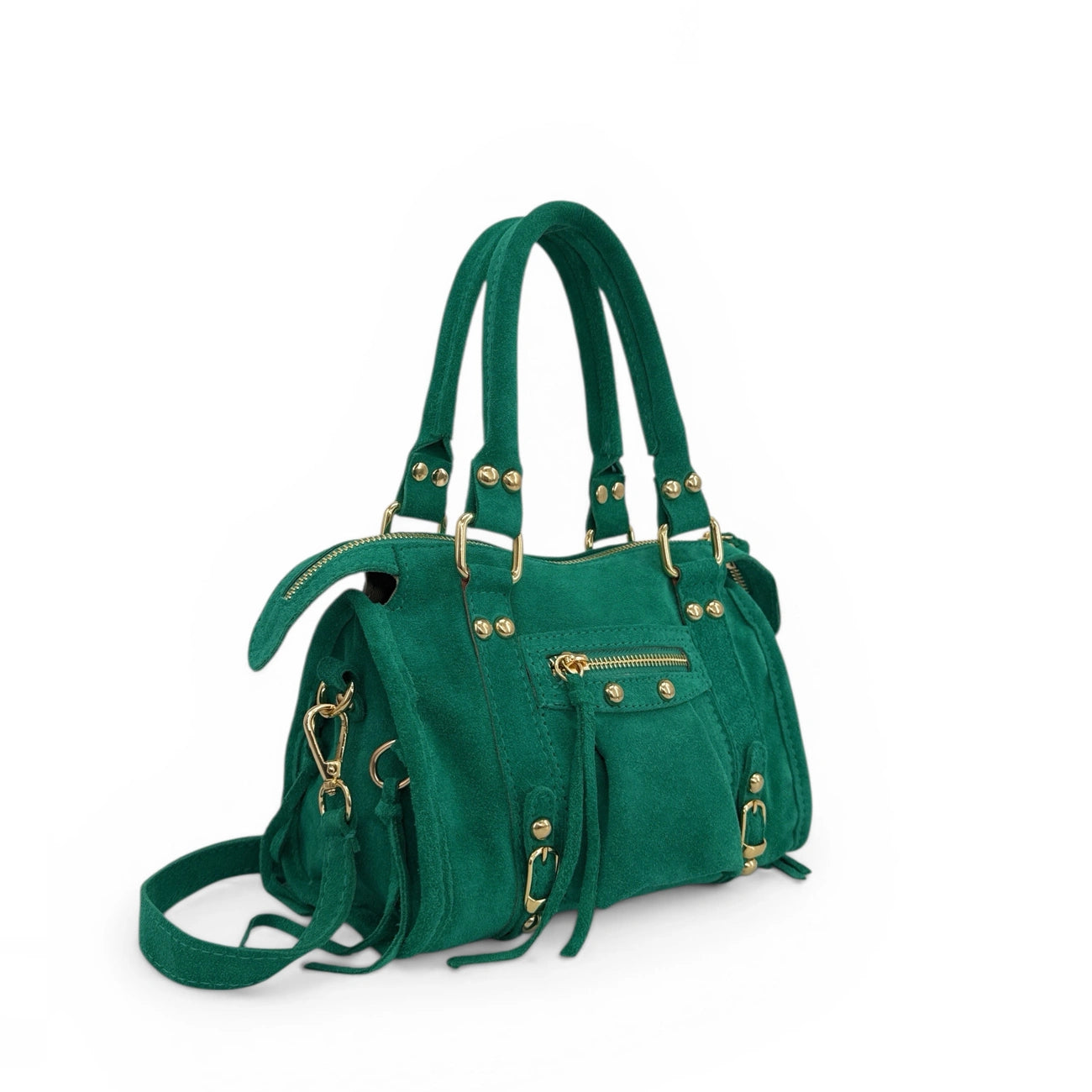 Mini-sac en daim STORM SUEDE NANO Vert émeraude