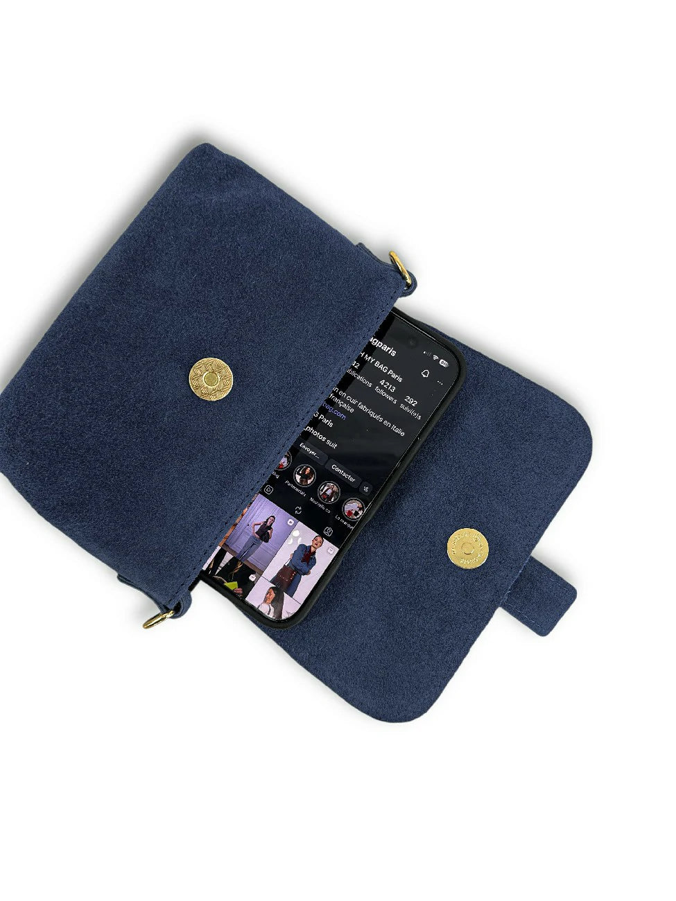 Microbolso de ante BERLINGOT SUEDE Azul marino